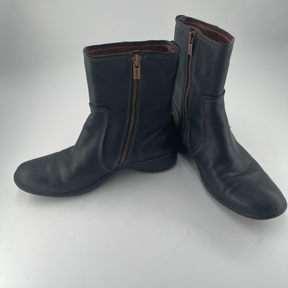 TIMBERLAND Women's Zip Ankle Boots Sz 7 Black